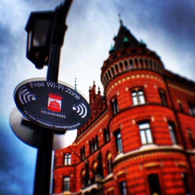 אינטרנט אלחוטי חינם בהלסינגבורג שבשוודיה