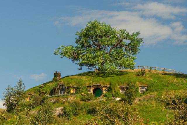 עץ האלון מעל מעון בַּג, ביתו של בילבו בגינס