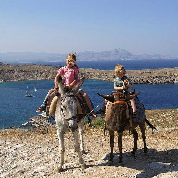 טיפוס אל האקרופוליס של לינדוס על גב חמור, פעילות נוספת לכל המשפחה