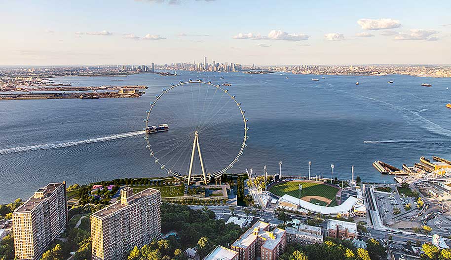 תמונת אילוסטרציה של הגלגל הענק המתוכנן בסטטן איילנד