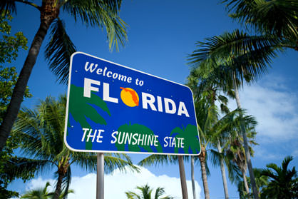 פלורידה מדינה שטופת שמש