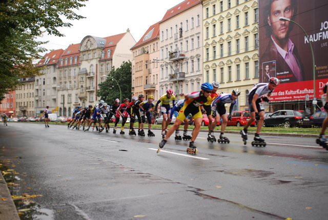 על גלגיליות במרתון ברלין