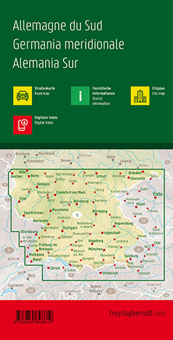 מפת גרמניה דרום פרייטג ברנדט  - עטיפה אחורית