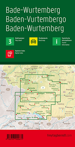 מפת גרמניה 200 (3) באדן-וירטמברג היער השחור פרייטג ברנדט  - עטיפה אחורית