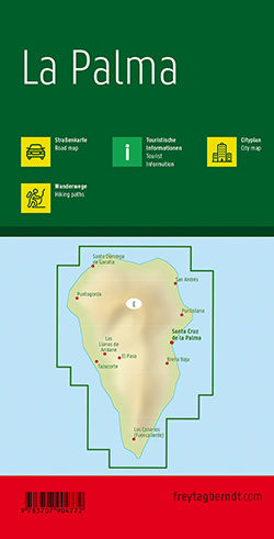 מפת לה פאלמה (קנריים) פרייטג ברנדט  - עטיפה אחורית