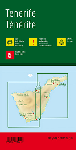 מפת טנריף (קנריים) פרייטג ברנדט  - עטיפה אחורית
