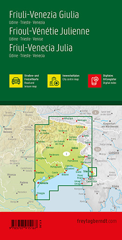 מפת איטליה 150 צפון החוף האדריאטי ונציה פרייטג ברנדט  - עטיפה אחורית