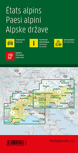 מפת האלפים פרייטג ברנדט  - עטיפה אחורית