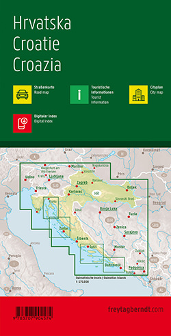 מפת קרואטיה פרייטג ברנדט  - עטיפה אחורית