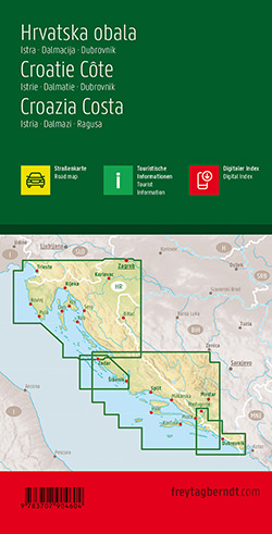 מפת קרואטיה 200 איזור החוף פרייטג ברנדט  - עטיפה אחורית