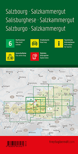 מפת זלצבורג דרכים פרייטג ברנדט  - עטיפה אחורית