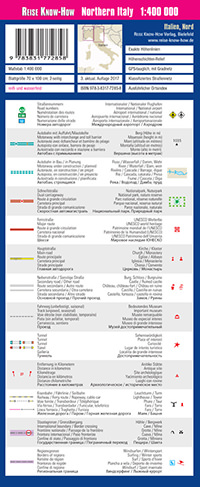 מפת איטליה צפון 400 וורלד מפינג פרוג'קט (ישן)  - עטיפה אחורית