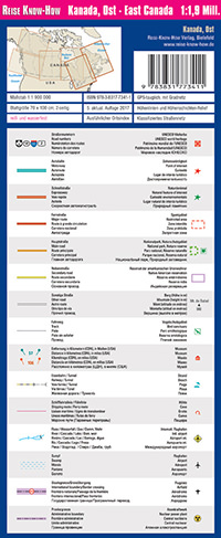 מפת קנדה מזרח וורלד מפינג פרוג'קט  - עטיפה אחורית