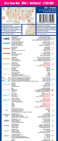 מפת ארה"ב 01 צפון מערב וורלד מפינג פרוג'קט  - עטיפה אחורית