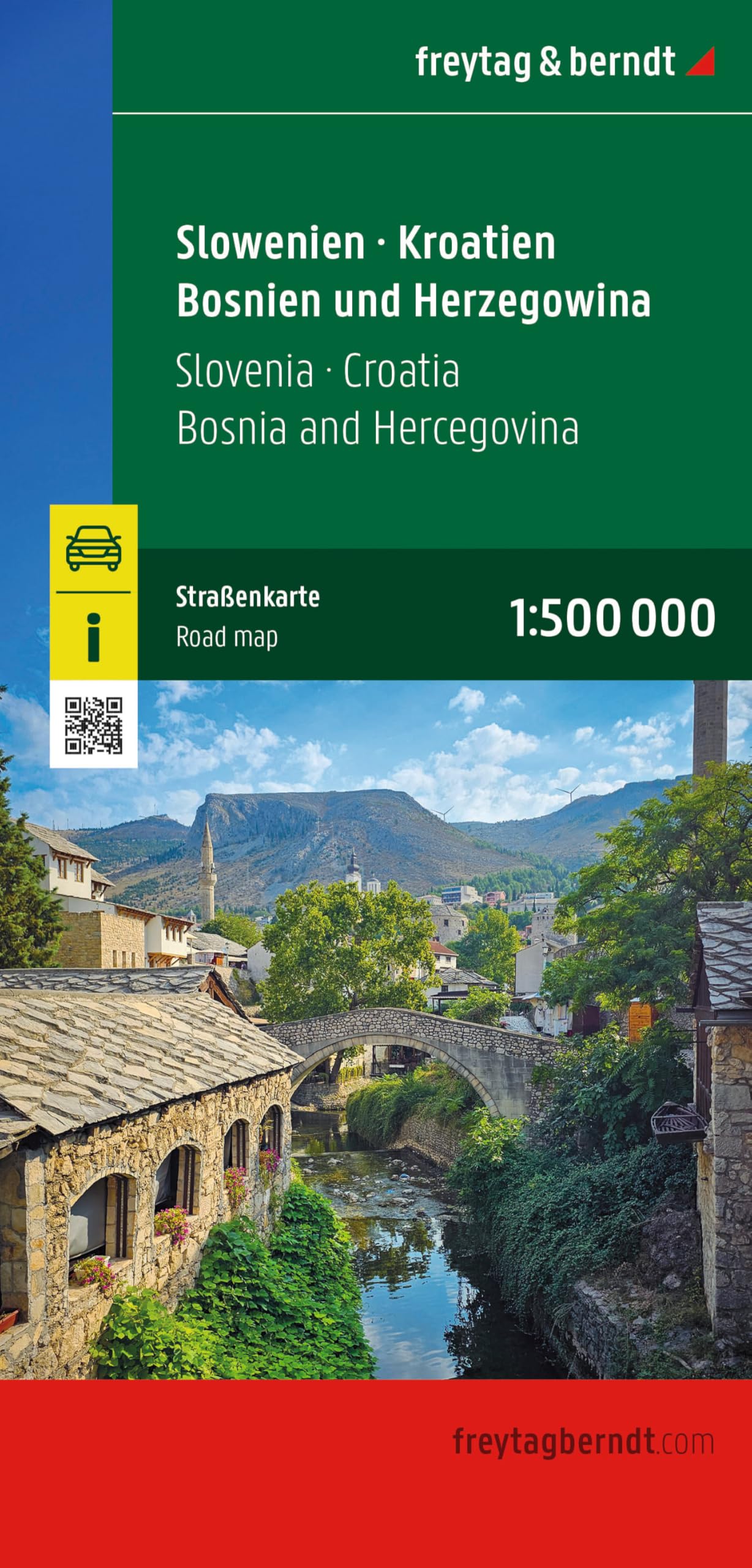 מפת סלובניה קרואטיה בוסניה-הרצגובינה פרייטג ברנדט 