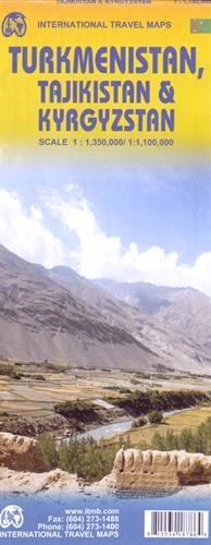 מפה ITM טורקמניסטן, טג'יקיסטן וקירגיזסטן