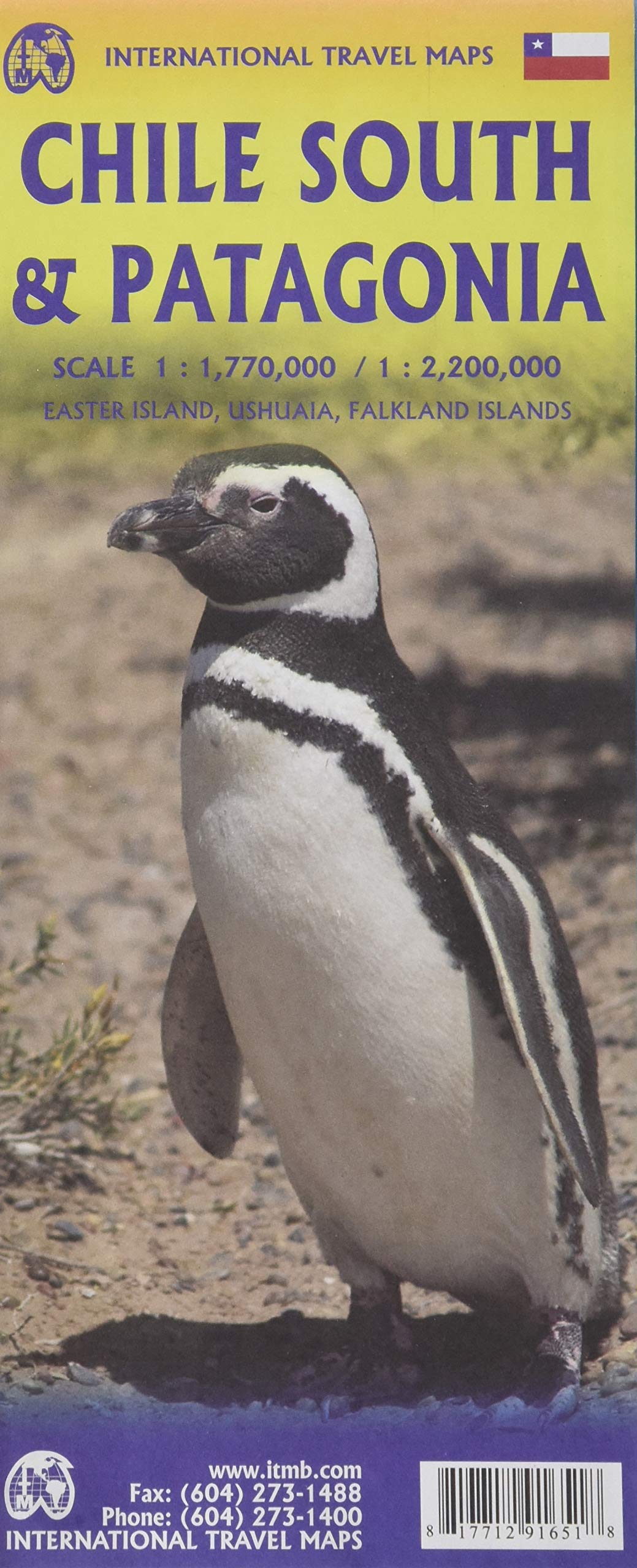 מפה ITM דרום צ'ילה ופטגוניה