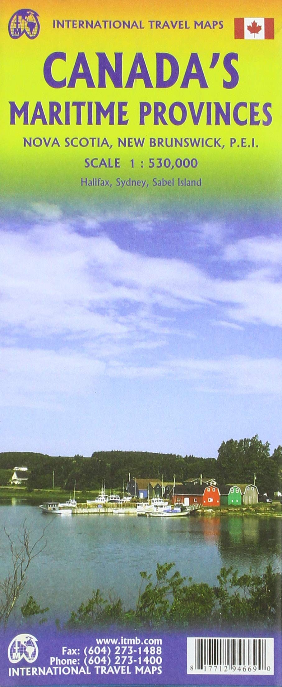מפה ITM הפרובינציות הימיות של קנדה (נ.סקוטיה, נ.ברנזוויק, פ.אדוארד איילנד)