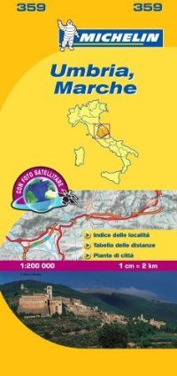 מפת איטליה 200 מארקה ואומבריה 359 מישלן (ישן) 