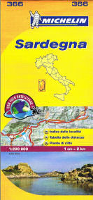 מפת איטליה 200 סרדיניה 366 מישלן (ישן) 