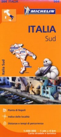 מפת איטליה 564 דרום - פוליה, מוליזה, קמפאניה, קלאבריה, בזיליקטה מישלן (ישן) 
