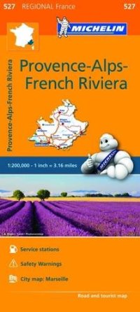 מפת צרפת 527 פרובאנס האלפים קוט ד'אזור מישלן (ישן) 