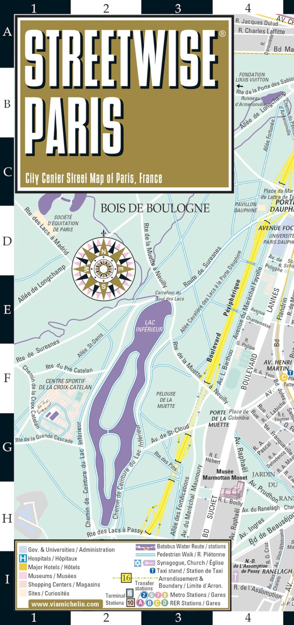 Streetwise Paris Map