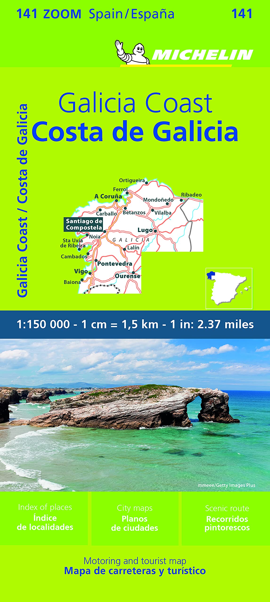 מפה MI ספרד זום 141 קוסטה דה גליסיה