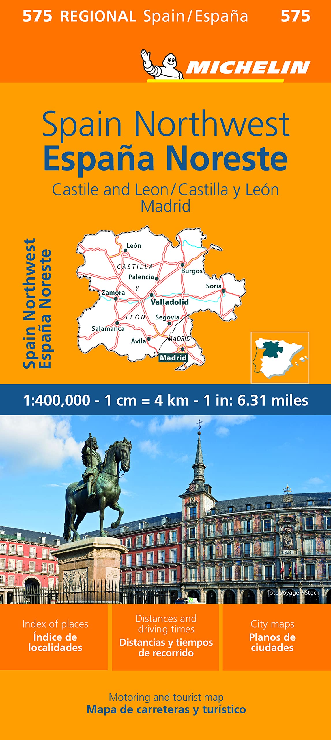 מפה MI ספרד 575 צפון - קסטייה א לאון, מדריד