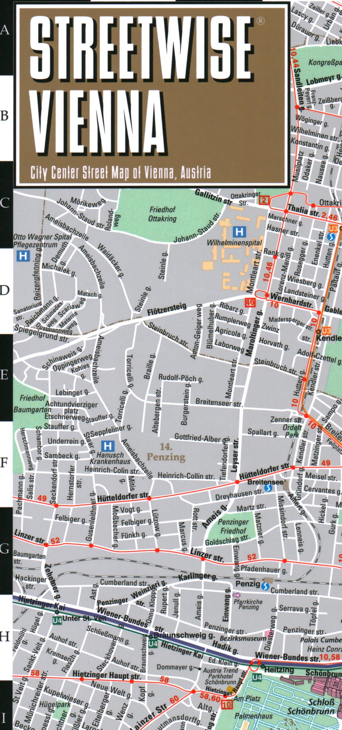 Streetwise Vienna Map