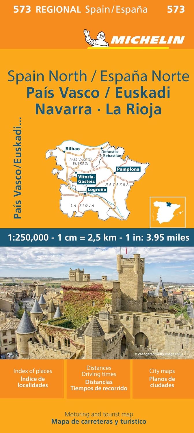 Spain North Centre País Vasco Navarra La Rioja (1/250 000)
