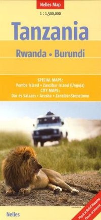 מפה NL טנזניה, רואנדה, בורונדי